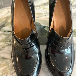 Calvin Klein Black Patent Leather Heels